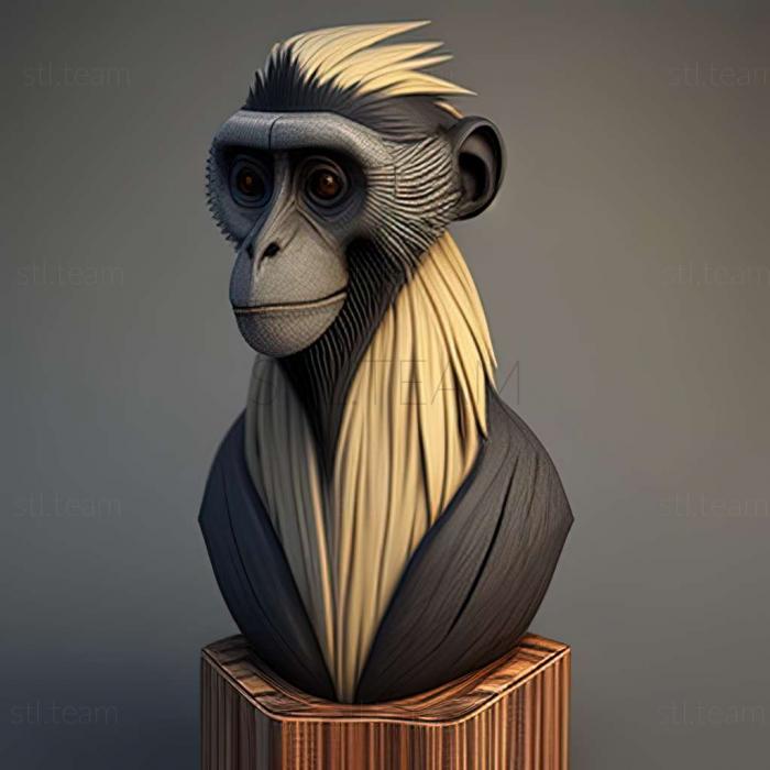 3D model Piliocolobus tephrosceles (STL)